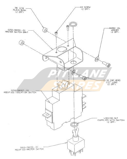 MASTER SWITCH ASSY Diagram